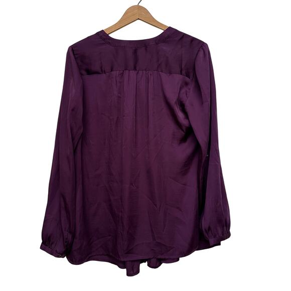 A Pea in the Pod Maternity Tunic Blouse – Size M – Plum Purple - Picture 5 of 7
